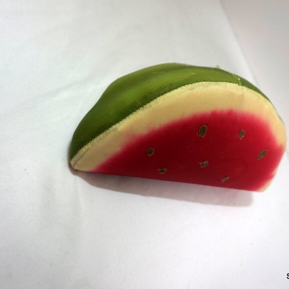 6" Fake Watermelon Slice Hard Plush w/ Seeds - Picture 4 of 6